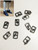 M00639x5-GunMetal MOREZMORE 10 Metal 1:6 Scale Mini Doll 4.5mm Belt Shoe Buckles