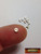 M00699-Silver MOREZMORE 10 Metal 3mm Miniature Buttons 1:6 Scale Mini Doll