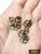 M01020x5-BRONZE MOREZMORE 10 Miniature 1:6 Scale 5.5mm Doll Belt Shoe Buckle