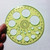 M01027 MOREZMORE Circle Ruler Template Bead Sizer Round Hole Template Plastic Ruler