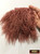 M01271 MOREZMORE Tibetan Lamb Fur MARSALA BROWN RED Premium 4x4 for Doll Puppet Hair