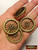 M01288x4 MOREZMORE 4 Miniature Brass Metal Toy Wheels 33 mm Dollhouse Prop