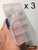 M01569x3 MOREZMORE HPA Tool 3 Clear Storage Box Containers 10 Compartment