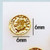 M00686-1 MOREZMORE 1 Miniature Gold 6mm Coin Metal Money 1:6 Scale Prop