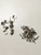 M00843x6 MOREZMORE 12 Miniature Door Hinges with 48 Nails Dollhouse Steel 8x12mm 1:12 Scale