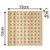 M00927 MOREZMORE Wooden Toothpick Stand for Eye Painting Small Part Holder