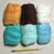 M01729 MOREZMORE Wool Roving Needle Felting 6 Color Pack BLUE TEAL WHITE BURGUNDY ORANGE