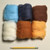 M01738 MOREZMORE Wool Roving Needle Felting 6 Color Pack BROWN TEAL WHITE BLUE ORANGE