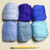 M01746 MOREZMORE Wool Roving Needle Felting 6 Color Pack BLUE TEAL PURPLE