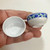 M00817 MOREZMORE 2 Miniature Blue White Bowls for Dollhouse Puppet Doll Mini