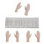 M01210 MOREZMORE Hand Mold for Doll Puppet Hands 1/12 Scale 2 Part Silicone Mold