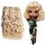 W0004C-03 MOREZMORE Doll Hair Weft CURLY MAHOGANY RED HEAD 36" 3 ft Natural Goat Hair Weft for Puppets Blythe OOAK Action Figures