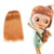 W0017C-15 MOREZMORE Doll Hair Weft CURLY GINGER RED HEAD 180" 15 ft Natural Goat Hair Weft for Puppets Blythe OOAK Action Figures