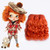W0018C-03 MOREZMORE Doll Hair Weft CURLY STRAWBERRY BLONDE 36" 3 ft Natural Goat Hair Weft for Puppets Blythe OOAK Action Figures