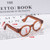 M00159-Grey MOREZMORE Puppet Doll Eyeglasses 44mm Miniature Frames Functional Spectacles Glasses Mini