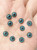 M00981-100 MOREZMORE 100pc Flat Back Eyes Iris 6mm Mixed Colors Plastic Doll Baby Puppet
