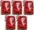 HR001-500 MOREZMORE 500g 100% Merino Fine Wool Roving PRIMARY RED 66S for Needle Felting Felt