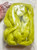 LM010-100 MOREZMORE 100g 100% Merino Fine Wool Roving NEON YELLOW GREEN 66S for Needle Felting Felt