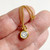 M001374-Gold MOREZMORE Mini Doll Pocket Watch + Chain 1:12 Scale Miniature Prop