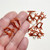 M01694-20mm-10 MOREZMORE 10pc Miniature Feet Claws Legs for Needle Felting Birds Chickens Chicks