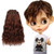 W0780C-03 MOREZMORE Doll Hair Weft CURLY PINK 36" 3 ft Natural Goat Hair Weft for Puppets Blythe OOAK Action Figures