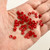 M00278-RED MOREZMORE 50pc Buttons Tiny 5 mm 5mm Miniature Doll Buttons Mini for Doll Puppet Baby
