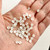 M00278-WHITE MOREZMORE 50pc Buttons Tiny 5 mm 5mm Miniature Doll Buttons Mini for Doll Puppet Baby