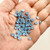 M00278-LIGHTBLUE MOREZMORE 50pc Buttons Tiny 5 mm 5mm Light Blue Miniature Doll Buttons Mini for Doll Puppet Baby