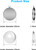 M01453 MOREZMORE 5pc Clear Cabochon Lens with Tray 25mm Glass Dome Round