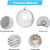 M01453 MOREZMORE 5pc Clear Cabochon Lens with Tray 25mm Glass Dome Round