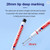 M00060 MOREZMORE Long Nose Marker Black Long Nib Fine Point Marker for Deep Holes Waterproof Permanent Metal Marking Pen