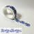 M00654-K MOREZMORE 1pc Miniature Flow Blue Style Washi Paper Blue and White Chinoiserie Sticker