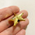 M00230x3-Imperfect MOREZMORE 1pc Miniature Star Christmas Tree Topper 30mm 1:6 Scale for Dollhouse Diorama Shadow Box Puppet Prop
