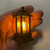 M01191 MOREZMORE Miniature Hurricane Lantern Lamp Electric LED Light Mini Prop 65x28mm