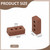 M01011-50 MOREZMORE 50pc Miniature Terracotta Clay Bricks 1:12 scale Dollhouse Diorama Mini Landscape