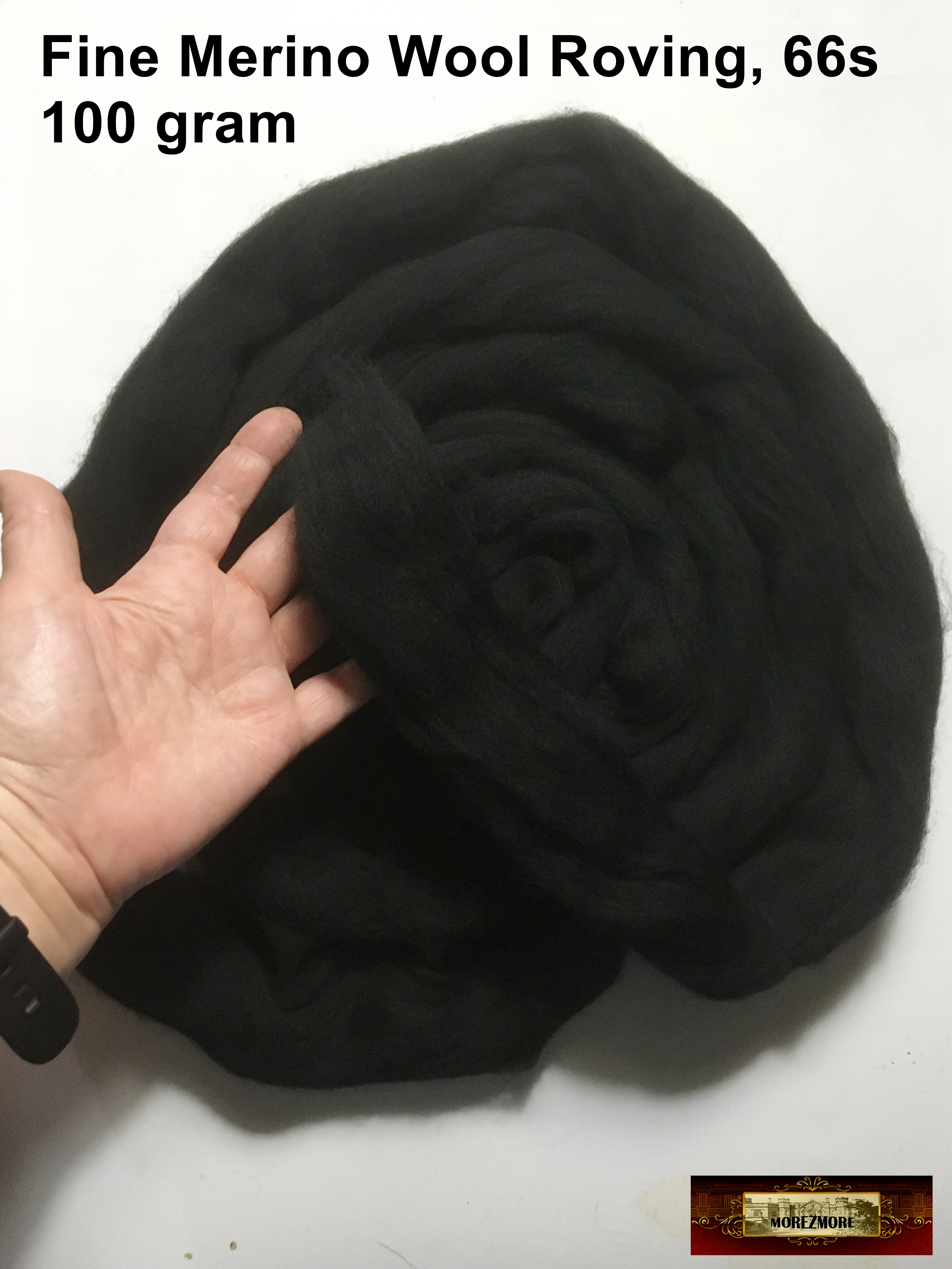 HR053-500 MOREZMORE LIGHT TAN FLESH SKIN TONE 500g 100% Merino Fine Wool  Roving 66S