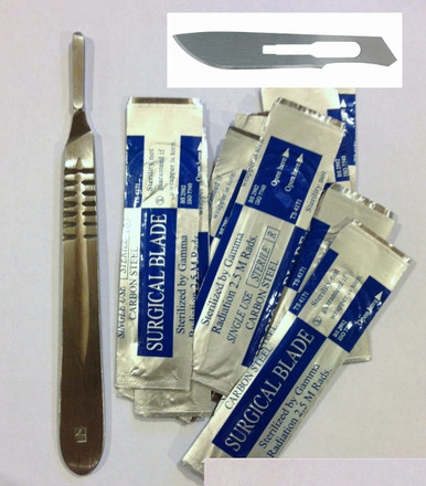 M00011 MOREZMORE Tools Cutting Scalpel 1 Handle #4 + 10 Blades #22