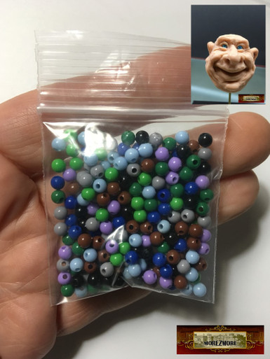 M00027 MOREZMORE 230 Bead 4mm for Animatable Eyeball Eye Iris Stop Motion Puppet