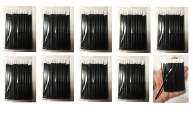 M00461x10 MOREZMORE Lot 250 Fine Small Cosmetic Lip Brush Disposable Mini