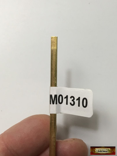 M01310 MOREZMORE 1 Brass Square Tube #9851 Metric 3mm x 300mm K&S Tubing