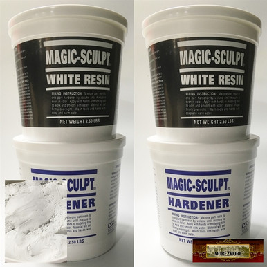 M02054x2 MOREZMORE 10 lb BROWN Magic Sculpt Sculp Epoxy Clay Model Putty