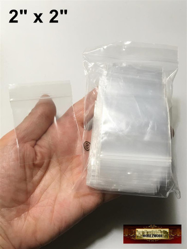 M02909 MOREZMORE 100 Ziplock Bags 6x9 Clear Plastic Zip Lock Bag 6 x 9 6 x