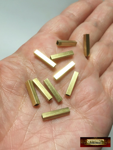 M00012-1 MOREZMORE HPA 1 Cut 3mm x 15 mm Square Brass Tube K&S Tubing