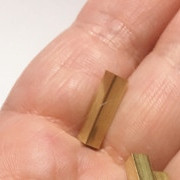 M00053-1 MOREZMORE 1 Cut 4mm x 15 mm Square Brass Tube K&S Tubing