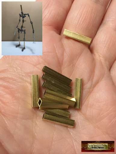 M00774-1 MOREZMORE HPA 1 Cut 15mm Square Brass Tube 1/8" K&S #8151