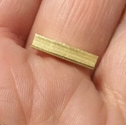 M00774-1 MOREZMORE HPA 1 Cut 15mm Square Brass Tube 1/8" K&S #8151