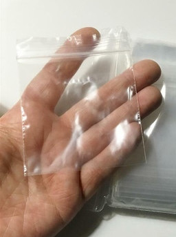 M02907-10 MOREZMORE 10 Ziplock Bags 4x8 Clear Zip Lock Long Narrow 4 x 8  4 x 8