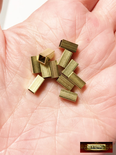 M00266-1 MOREZMORE HPA 1 Cut 8 mm Square Brass Tube 5/32" K&S #8152