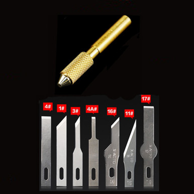 M01215 MOREZMORE Hot Knife Tip Heated Blade Tip Universal Soldering Head Chuck for Heated X-Acto Blade