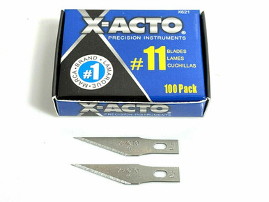 M01149 MOREZMORE Pack 100 X-Acto 11 X-621 Precision Fine Point Blades Xacto